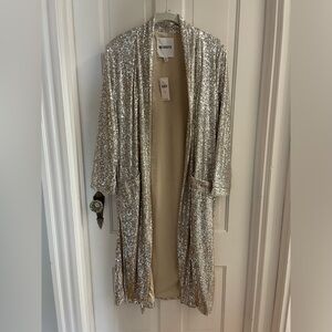 BB Dakota XS sequin duster NWT